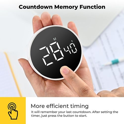 product_image_name-Generic-Digital Countdown Timer With Magnetic Back, Loud Alarm & 199 Minute Setting-6