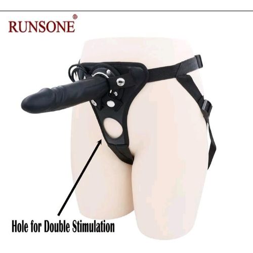 product_image_name-RUNSONE-Large Dildo Anal Plug with adjustable strap on Harness Universal for Women Couple-4