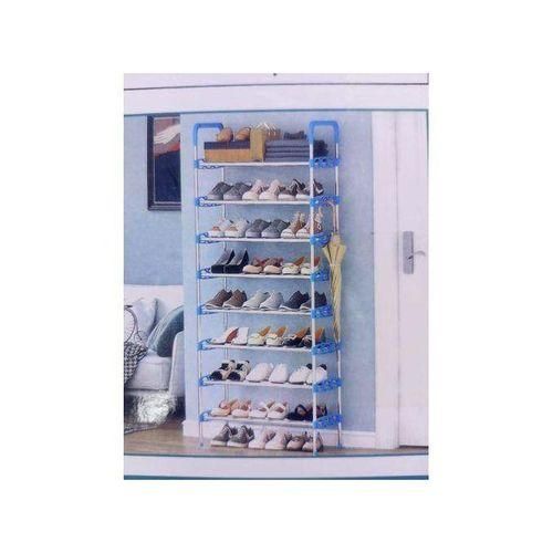 product_image_name-TC- Portable shoe Rack holding 21 pairs - blue-1