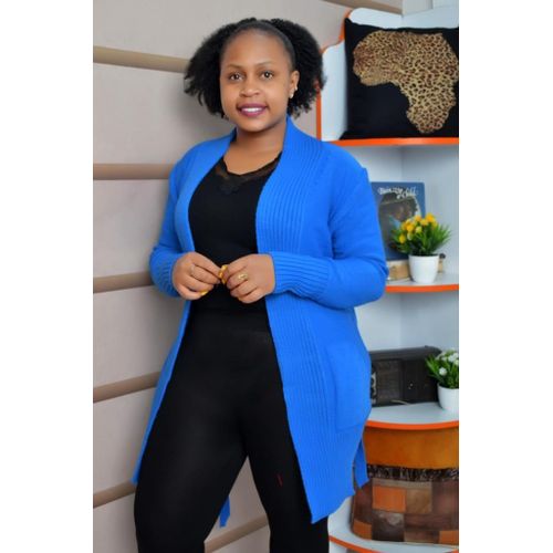 Blue sweaters for ladies shop