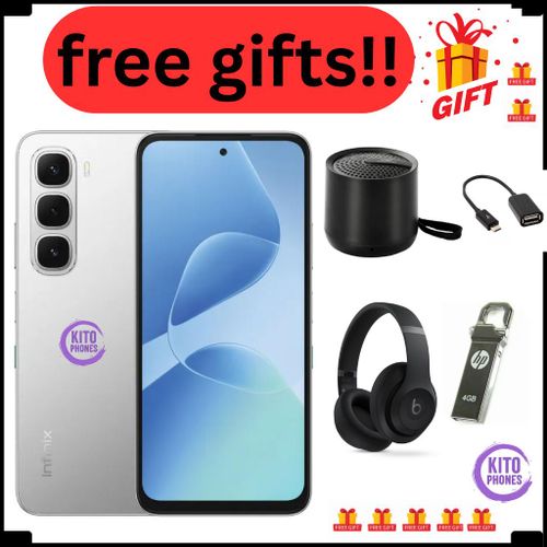 product_image_name-Infinix-Hot 60i 6GB RAM + 128GB 6.7" 120Hz 4G Slim Phone Dual SIM 5160mAh battery + FREE GIFTS (watch, powerbank ,OTG , EARPODS)-5
