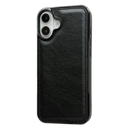 product_image_name-Generic-IPHONE 16 BLACK LEATHER BACK CASE-2