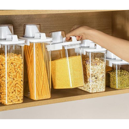 product_image_name-Generic-Acrylic Airtight Cereal Storage Container 2300ml – Multipurpose Kitchen Grain Keeper-2