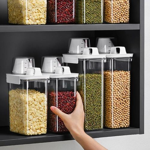 product_image_name-Generic-Acrylic Airtight Cereal Storage Container 2300ml – Multipurpose Kitchen Grain Keeper-3