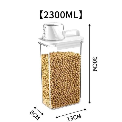 product_image_name-Generic-Acrylic Airtight Cereal Storage Container 2300ml – Multipurpose Kitchen Grain Keeper-4