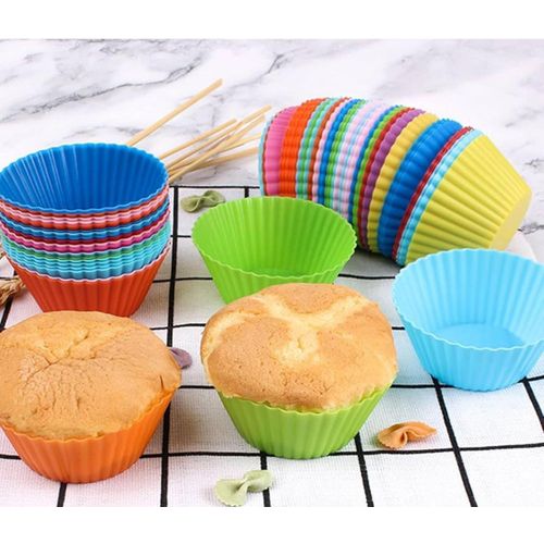 product_image_name-Generic-24 Pcs Reusable Silicone Cupcake Liners-1