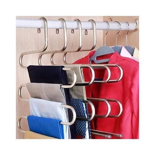 5 Layers with Non-Slip Foam Padded Swing Arm Trousers Hangers Heavy Duty  Multi-Layer Pants Hanger Rack for Slacks Scarf Jeans - AliExpress