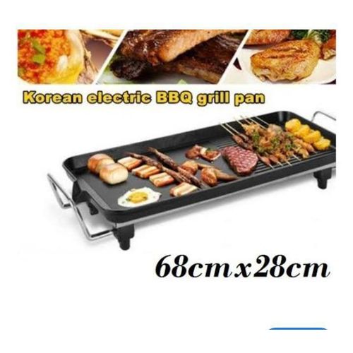 product_image_name-Generic-Smokeless Electric BBQ Grill Pan and Hot Plate (68x28cm) - Non-Stick Rectangular Multi-functional Griddle for Home and Family Use-7
