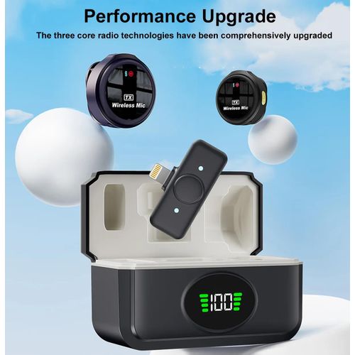 product_image_name-Generic-wireless microphone magnetic button wireless lavaliere microphone with digital display battery case for Android and iphone, type c and lighting compatible-8