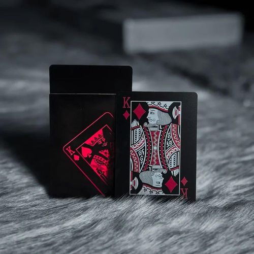 product_image_name-Generic-Playing Cards poker – Waterproof PVC, 54 Cards Set Waterproof Plastic Playing Cards Durable Poker Black-2