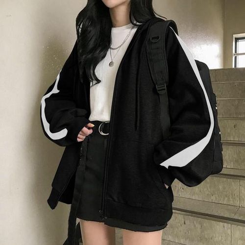Generic Womens Zip Up Hoodie Vintage Oversized Basic Hoodies E Girl Baggy Extra Long Hoodies Women Long Fleece Sweatshirts Hoodies Best Price Online Jumia Kenya