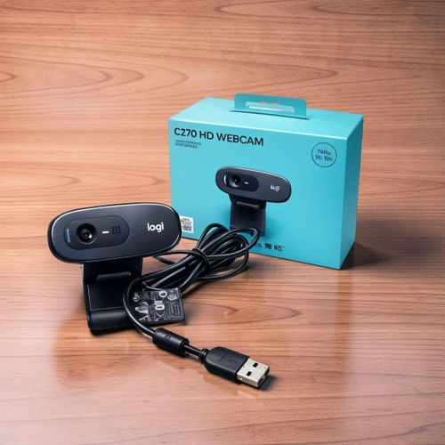 product_image_name-Logitech-C270 Good Audio HD Video Streaming Built-in Mic Laptop Desktop Webcam Web Camera-1