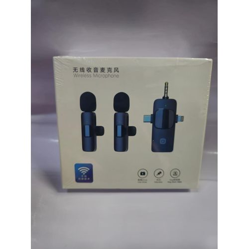 product_image_name-Generic-K15 Wireless Lavalier Microphone with Dual Mics and Triple Compatibility – AUX, Lightning, Type-C-5