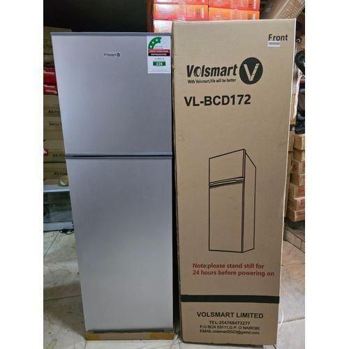 product_image_name-VOLSMART-172L Double Door Fridge, Direct Cool Top Mounted Freezer-1