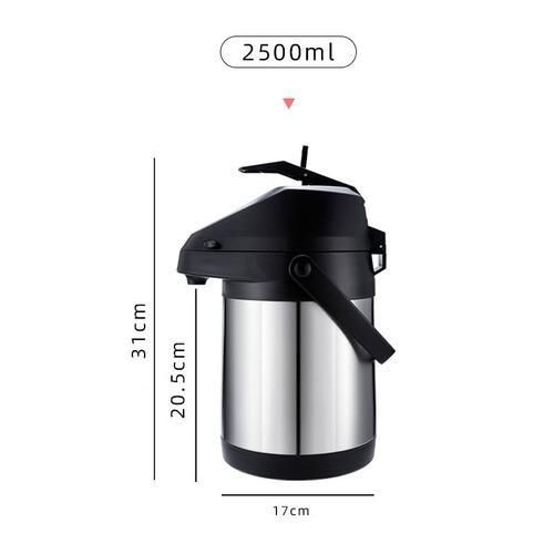 Airpot Thermos Coffee Carafe Insulated Inox Stainless Steel Coffee Beverage  Dispenser with Pump Thermal Vacuum Jug Free Shipping