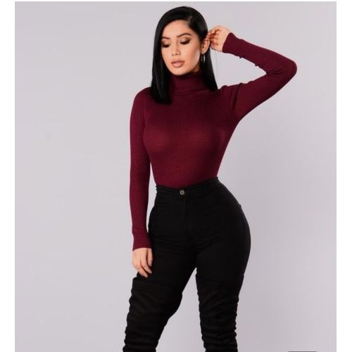 product_image_name-Fashion-Maroon pullneck for ladies-1