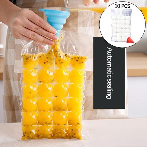 10pcs Disposable Ice Cube Bag