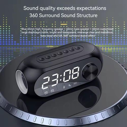 product_image_name-Generic-Smart Desktop Clock Bluetooth Speaker With Alarm Clock Fm Radio -1