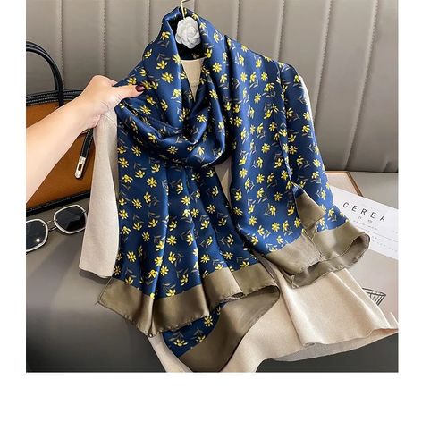 Fashion Scarves Lightweight Scarfs Print Floral Scarf Shawls Hijab Silk  Feeling @ Best Price Online