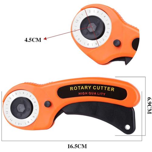 Leather Rotary Cutter Patchwork Roller Wheel Cutter Hand Wheel Cutting  Round Knife for Papers Leather Fabric Sewing Tool 1pcs