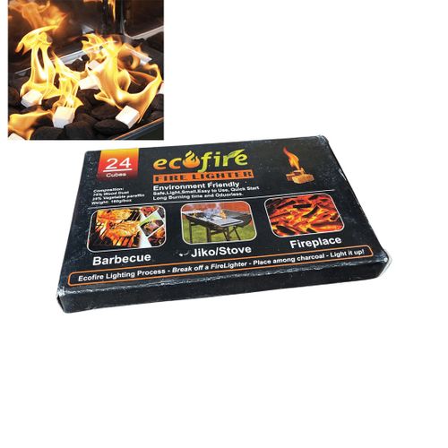 Eco Fire 24 Cubes Firelighters Barbecue Jiko Fireplace Lighters @ Best  Price Online