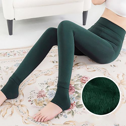 Generic Winter Leggings Women High Waist Thick Velvet Keep Warm