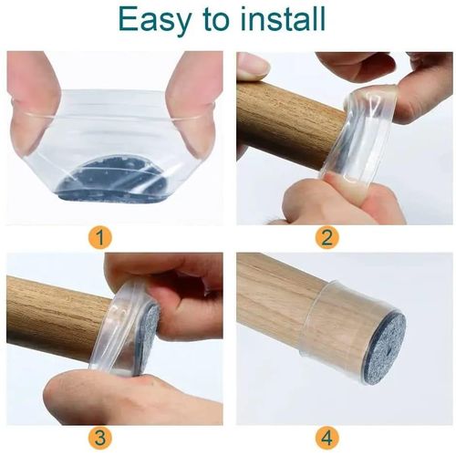 product_image_name-Generic-High Transparency Anti-slip Silicon Furniture Leg Protection Cover , Feet Pad Floor Protector-4