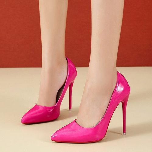 Rose colored pumps store