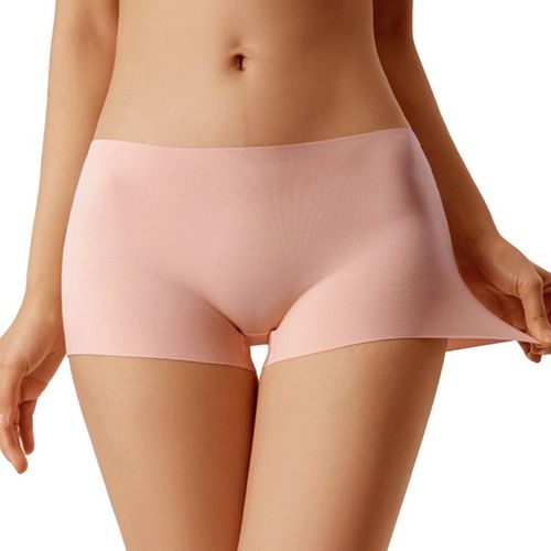 4 PCS/Lot Seamless Panties for Women Plain Panties Slip Silk Female  Underwear Soft Thin Light Panti Culotte Femme Underpants (Color : GY LGN OG  COF, Size : G) : : Clothing, Shoes