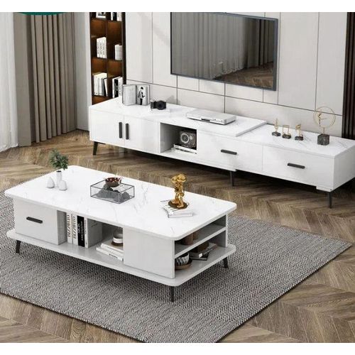 product_image_name-Generic-MODERN WHITE MARBLE COFFEE TABLE-2