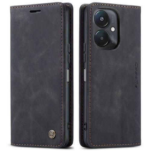 product_image_name-Generic-Black Wallet Retro Leather Flip Case For Xiaomi Redmi 13C-2