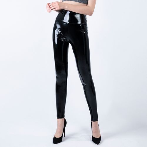  Black Patent Leather Pants Women