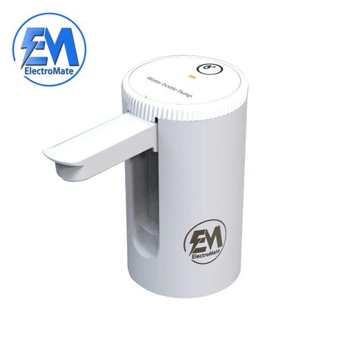 Em Electric Portable Water Dispenser Pump - USB Rechargeable, 8x8x15cm, ABS Plastic, white AWDP03