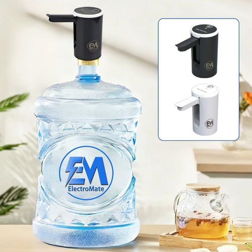 Em Electric Portable Water Dispenser Pump - USB Rechargeable, 8x8x15cm, ABS Plastic, white AWDP03