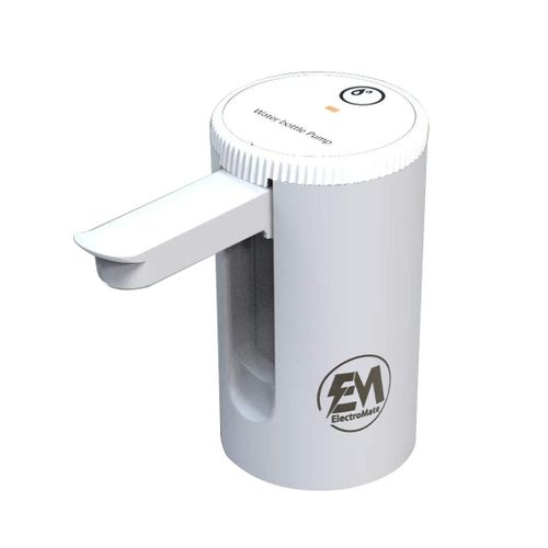 Em Electric Portable Water Dispenser Pump - USB Rechargeable, 8x8x15cm, ABS Plastic, white AWDP03