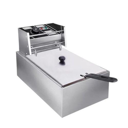 product_image_name-Em-Electromate 6 LITRES STAINLESS STEEL 6L SINGLE TANK Energy Efficient Double Electric Chips /Chicken /MANDAZIS Deep Fryer Machine-2