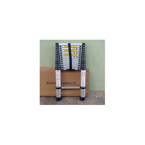product_image_name-Generic-4.1m (13.5 ft) Aluminium Telescopic Ladder, 14 Steps Foldable Ladder-1