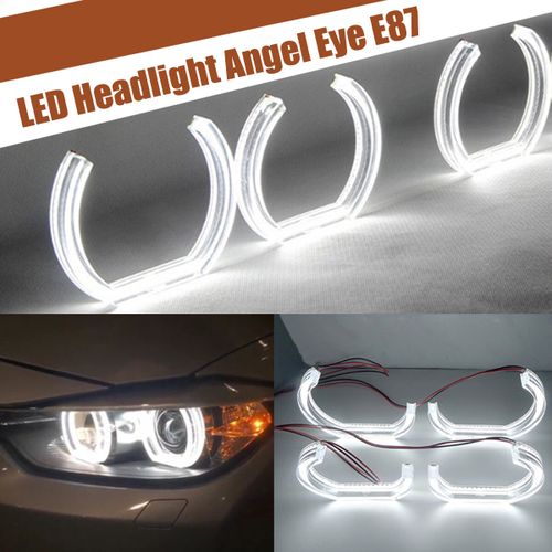 LED Car Angel Eyes Halo Ring Lights Auto DRL Headlight Daytime Running –  SEAMETAL