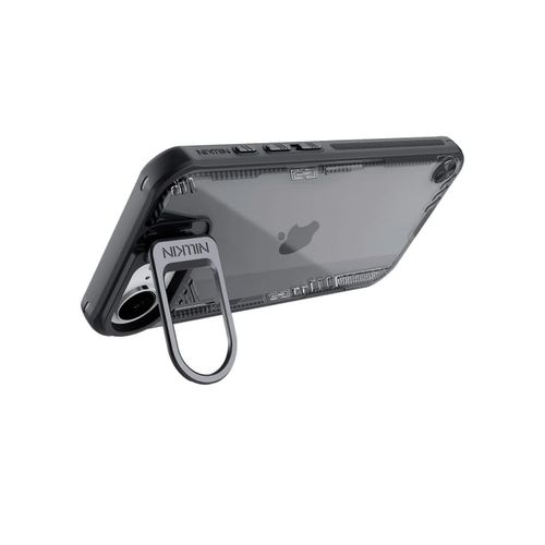 product_image_name-Nillkin-iPhone 16e Iceblade Pro Magnetic Clear Cover Case with Black Edges – MagSafe Compatible, Kickstand, Airbag Corners, Aluminium Camera Protector-2