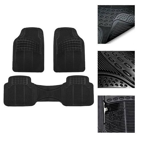 Heavy Duty Rubber Tire Mats # Black