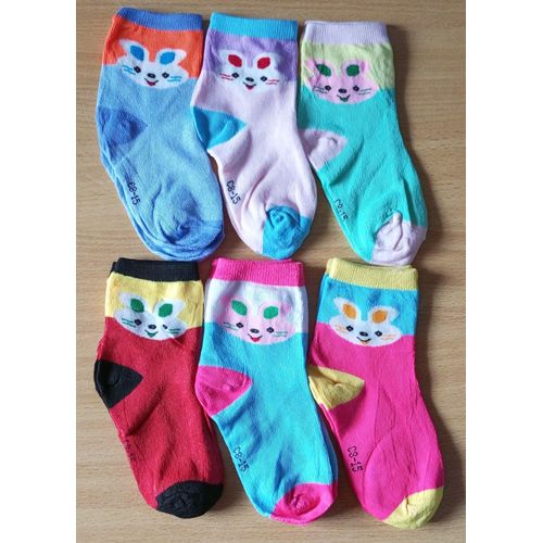 product_image_name-Fashion-Girl's Multicolored Premium Socks for Kids 12Pairs (Assorted Colours)-1