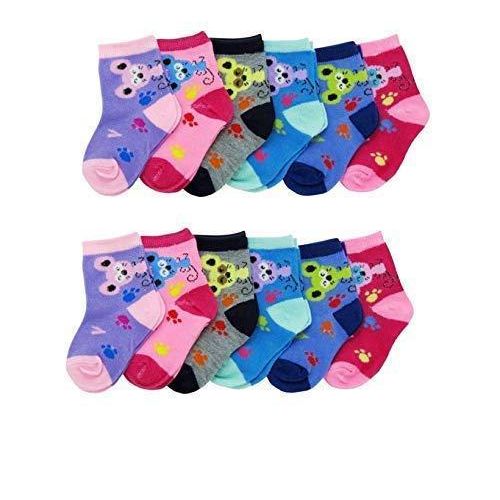 product_image_name-Fashion-Girl's Multicolored Premium Socks for Kids 12Pairs (Assorted Colours)-2