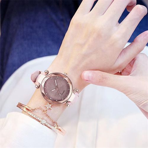 Ladies Quartz Stainless Steel Strap Analog Wrist Watch+Diamond Bracelet Set  Gift | eBay