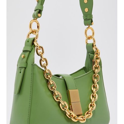 product_image_name-Fashion- Women s Metal Buckle Thick Chain Armpit Bag Trend Single Shoulder Bag -1