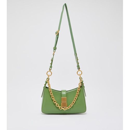 product_image_name-Fashion- Women s Metal Buckle Thick Chain Armpit Bag Trend Single Shoulder Bag -3