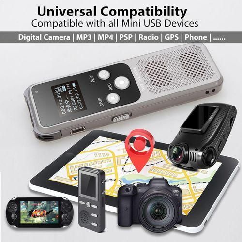 product_image_name-Generic-Mini USB 2.0 Cable Compatible With GPS,Dash Cam,Camera,PS3 Controller 1M-4