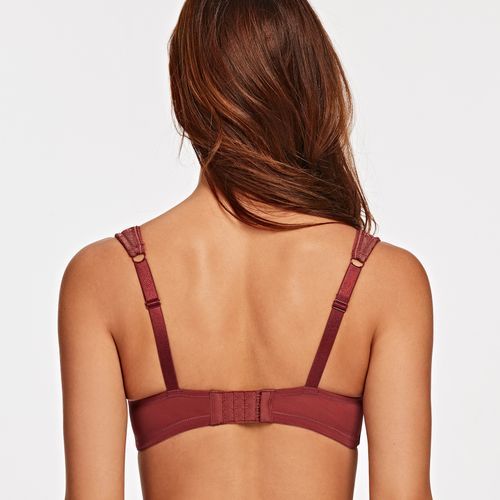 Fashion Women's Balconette Bra With Padded Strap Half Cup