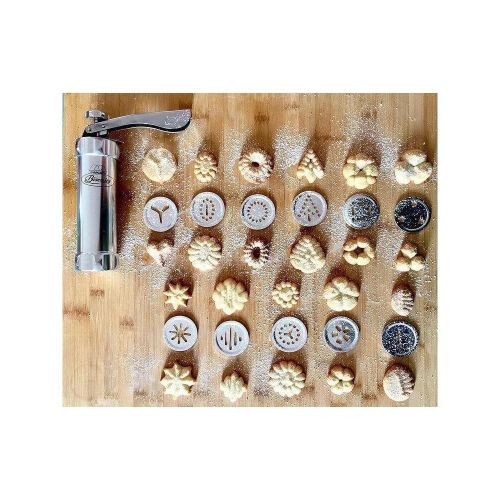 product_image_name-Generic-Stainless Steel 24-Option Cookie & Biscuit Press Machine - 20 Pattern Discs & 4 Icing Nozzles-6