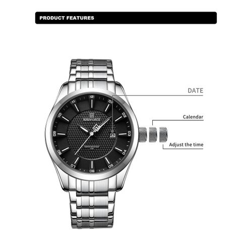product_image_name-Naviforce-Classic Men Watch - Silver-6