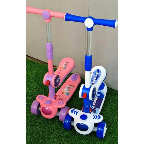 product_image_name-Generic-2 in 1 Scooter adjustable heights, Foldable Design and rear brakes-1